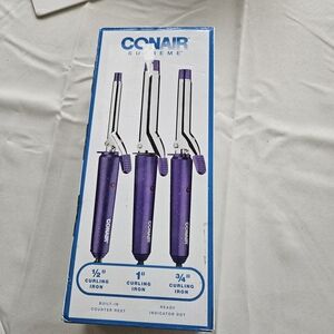 Conair Supreme Curling Iron Combo Pack; 1/2-inch, 3/4-inch, & 1-inch.